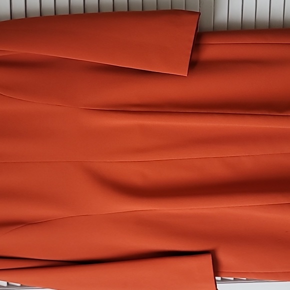 2 PC Burnt Orange DRESS and matching Coat - Picture 7 of 9